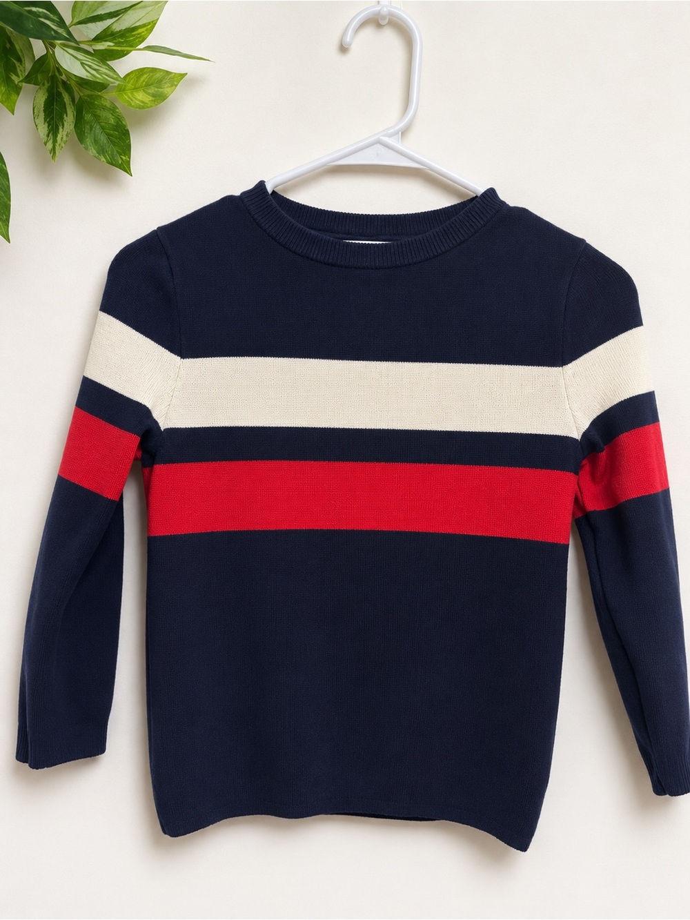 H&M Boys Striped Knit Sweater 4-6Y